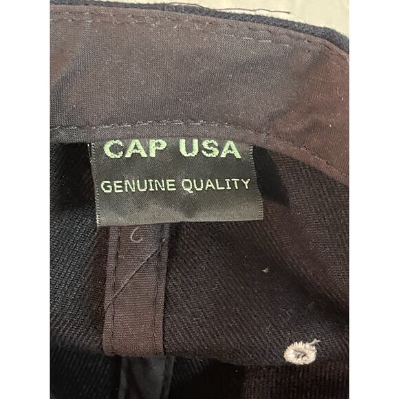 Vintage New York Police Department NYPD Baseball Hat Black Snapback Cap USA - Picture 6 of 7